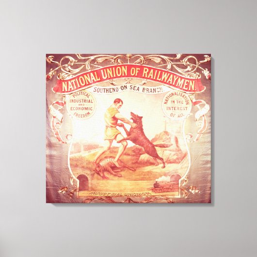 Banner van de Southend-on-Zee tak van de Nation Canvas Afdruk (Voorkant)