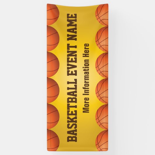 Banner van het Basketbalteam (Verticaal)