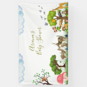 Banner van het Forest Animals Baby shower (Verticaal)