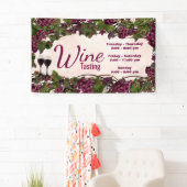 Banner van het wijnproeverijfeest (Insitu)