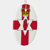 Banner van Noord-Ierland Keramisch Ornament (Rechts)