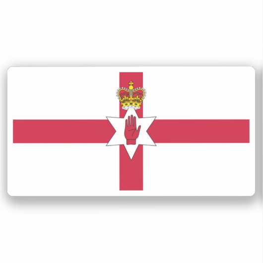 Banner van Noord-Ierland Sticker (Voorkant)