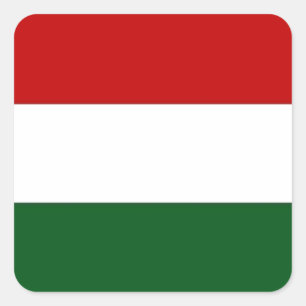 Banner/vlag van Italië of Mexico Vierkante Sticker