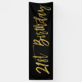 Banner voor 21e verjaardag (Verticaal)