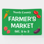 Banner voor aangepaste boerenmarkt (Horizontaal)