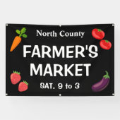 Banner voor aangepaste boerenmarkt (Horizontaal)