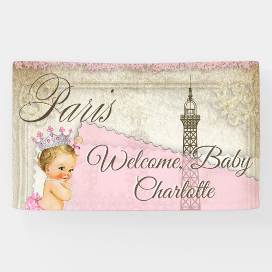 banner voor Baby shower (Horizontaal)