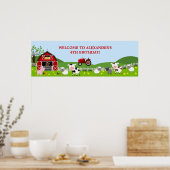 Banner voor boerderijdieren poster (Keuken)