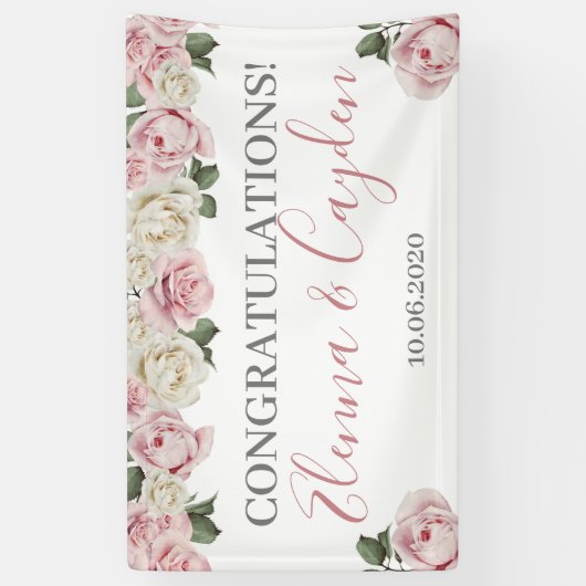 Banner voor bruiloft - bruiloft (Verticaal)