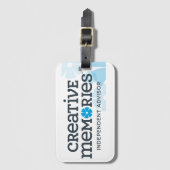 Banner voor creatieve herinneringen en advies bagagelabel (Voorkant (verticaal))