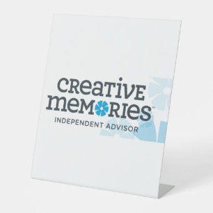 Banner voor creatieve herinneringen en advies reclamebord met voetstuk