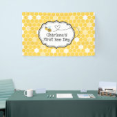 Banner voor eerste dag van geboorte (Beurs)