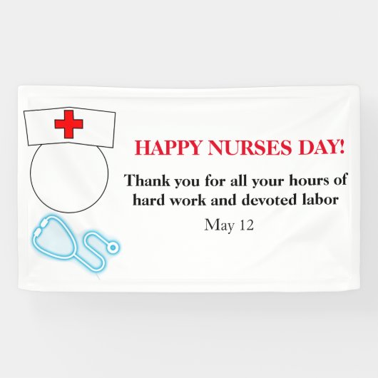 Banner voor Happy Nurses Day (Horizontaal)