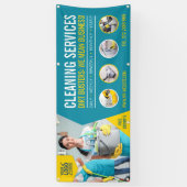 Banner voor professionele reinigingsservices (Verticaal)