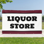 Banner voor slijterij (Buitenkant)