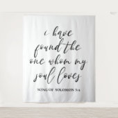 Banner voor trouwachtergrond wandkleed (Voorkant)