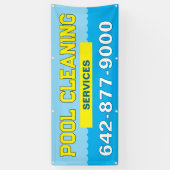Banner voor zwembadreiniging (Verticaal)