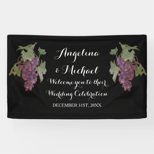 Banner Wine Grape Winery Wedding (Horizontaal)