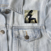 Banner: Wonder Woman, Flash Vierkante Button 5,1 Cm (In situ)