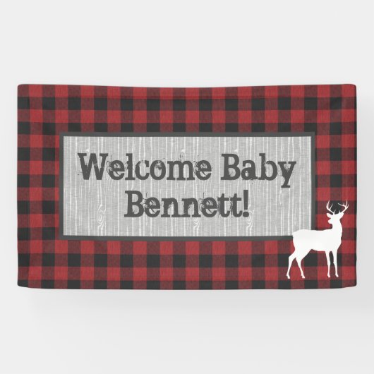 Banner Woodland - Red en Black Pset (Horizontaal)