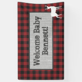 Banner Woodland - Red en Black Pset (Verticaal)