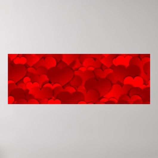 Bannerharten textuur een hart poster (Voorkant)