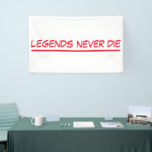 bannerlegendes sterven nooit spandoek (Beurs)