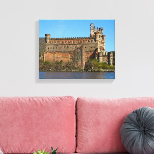 Bannerman Castle Canvas Afdruk (Insitu (Woonkamer))