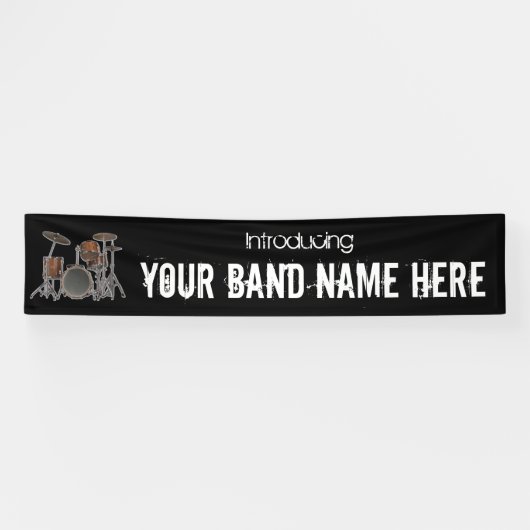  bannerteken voor muziekband spandoek (Horizontaal)