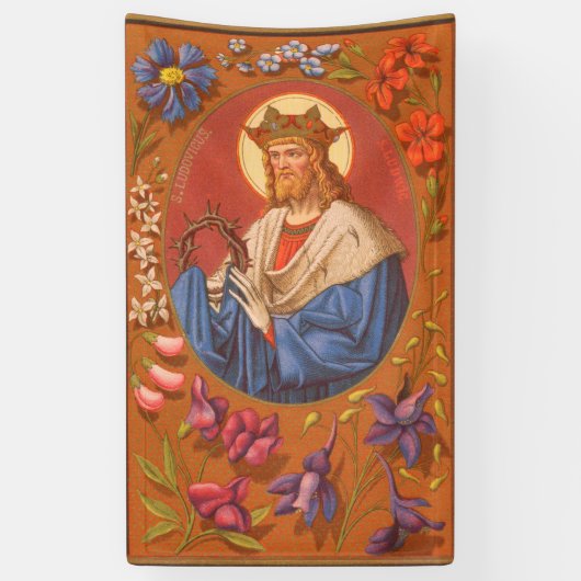 Bannière 1 de Saint Louis IX le Roi (PM 05) (Vertical)