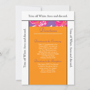 Bannière 3.5x6 de la carte orange et violet