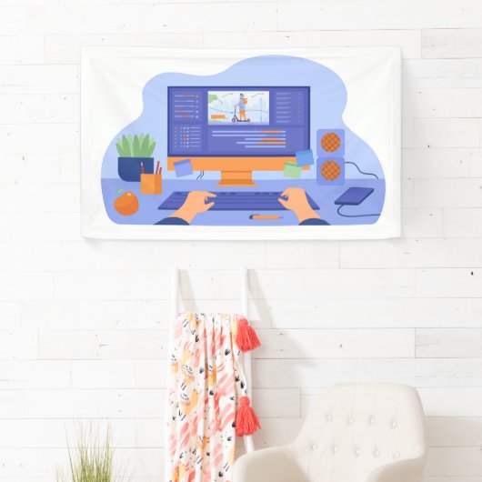 Bannière 3' x 5' (En situation)