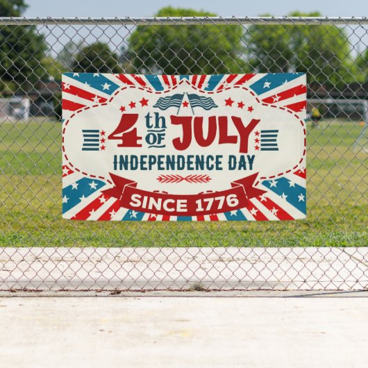 Bannière 4 juillet rétro (En situation)