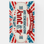 Bannière 4 juillet rétro (Vertical)