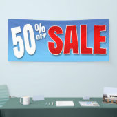 BANNIÈRE 50% OUTRE DE VENTE - 2,5' x6 (Salon professionnel)
