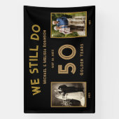 Bannière 50e anniversaire de mariage « We Still Do (Verticale)