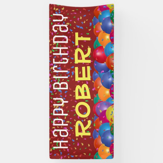 Bannière #5 de joyeux anniversaire (Vertical)