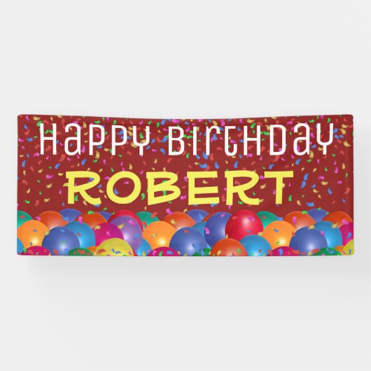 Bannière #5 de joyeux anniversaire (Horizontal)