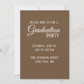 Bannière 5" x 7", Invitation de remise de diplômes (Dos)