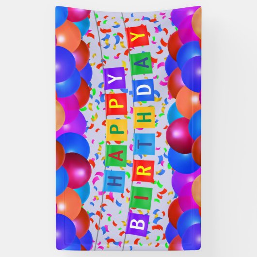 Bannière #6 de joyeux anniversaire (Vertical)
