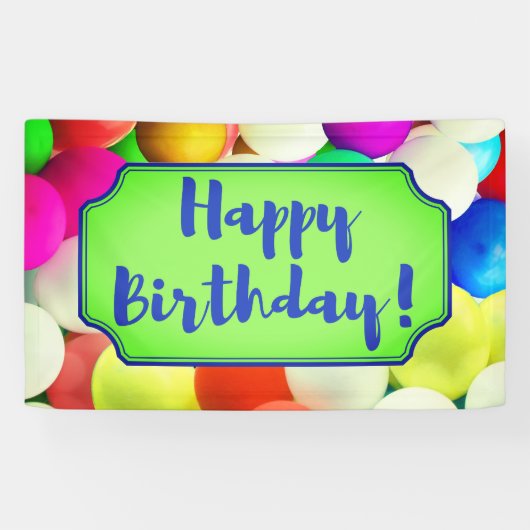 Bannière #7 de joyeux anniversaire (Horizontal)
