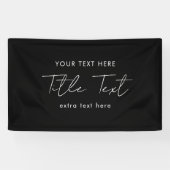 Bannière à accrochage personnalisé Signal moderne  (Horizontal)