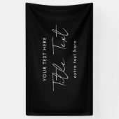 Bannière à accrochage personnalisé Signal moderne  (Vertical)