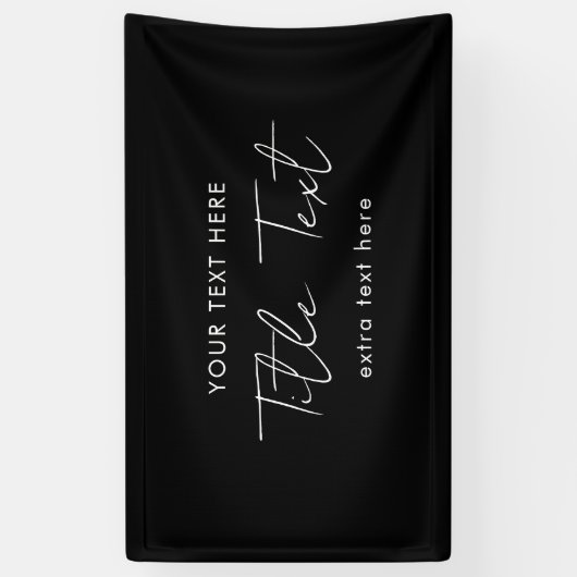 Bannière à accrochage personnalisé Signal moderne  (Vertical)