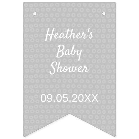 Bannière à bascule de Baby shower de requin doux (Deuxième drapeau)