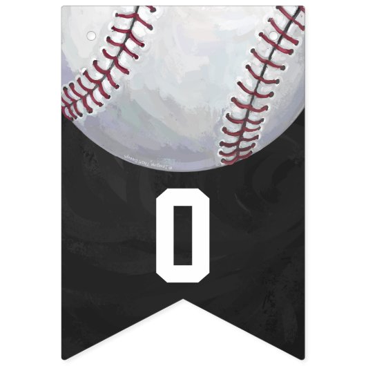 Bannière À Fanions 04of12 Baseball Theme Party Bunting (Deuxième drapeau)