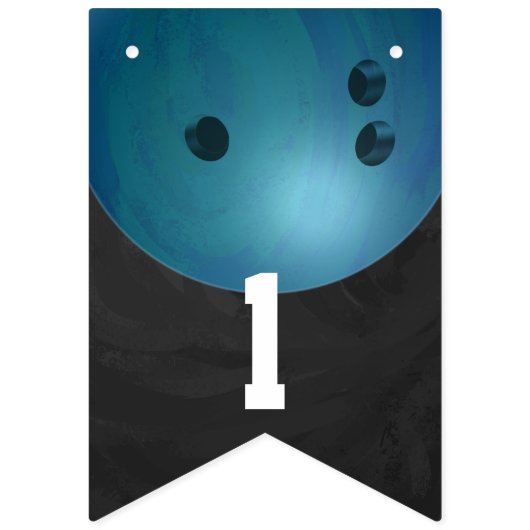 Bannière À Fanions 04of12 Bowling Ball Theme Party Custom (Troisième drapeau)