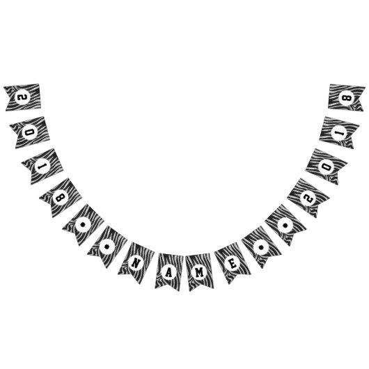 Bannière À Fanions 04of12 Zebra Theme Party Bunting (Tout)