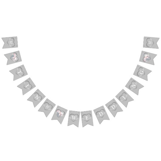 Bannière À Fanions 10e anniversaire de mariage en étain photo personn (Tout)