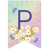 Bannière À Fanions 16ème Jardin d'arc-en-ciel de papillon (Troisième drapeau)